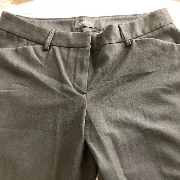 EXPRESS Editor BLACK Barely Boot Cut Mid Rise RN# 55285 Size 8 Business Casual - Picture 3 of 7